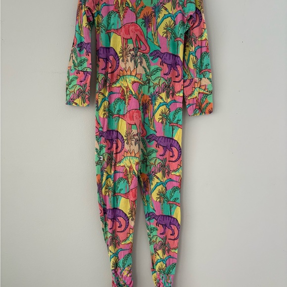 Bums & Roses Neon Dinosaur Pajamas - Picture 2 of 2